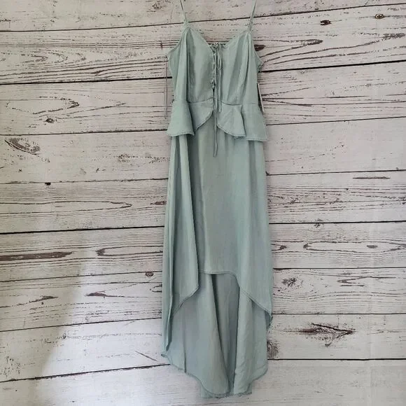 GUESS Chambray High-Low Peplum Dress - Small NWT - Picture 5 of 7